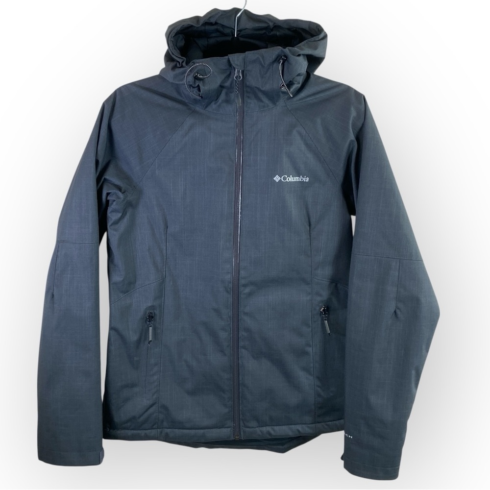Columbia Women's Dark Gray Alpine Action Omni-Tech Full Zip‎ Jacket Coat Sz S